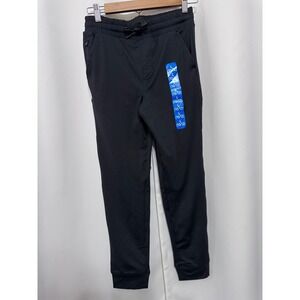 Member's Mark Boys Favorite Soft Jogger Pants Black Size L 10/12 Zipper Pockets